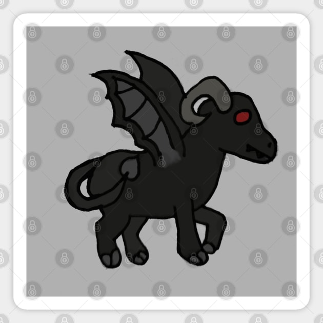 Cutie Jersey Devil Magnet by ValinaMoonCreations